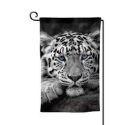 Drapeau de jardin de 30,5 x 45,7 cm, bannière extérieure double face, drapeau de bienvenue saisonnier, drapeau de cour de bienvenue pour extérieur, ferme, drapeau tigre noir et blanc pour terrasse