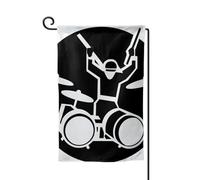 Drapeau de jardin de 30,5 x 45,7 cm - Bannière extérieure double face - Drapeau de bienvenue saisonnier - Décoration extérieure - Drapeaux de batteur pour terrasse, pelouse et décoration de jardin