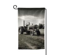 Drapeau de jardin de 30,5 x 45,7 cm, bannière extérieure double face, drapeau de bienvenue saisonnier, drapeau de cour de bienvenue pour extérieur, ferme, tracteur, agriculture, drapeaux tranquilles
