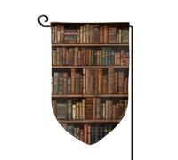 Drapeau de jardin de 30,5 x 45,7 cm, bannière extérieure double face, drapeau de bienvenue saisonnier, décoration extérieure, ferme, bibliothèque, bibliothèque, bibliothèque, drapeaux pour terrasse