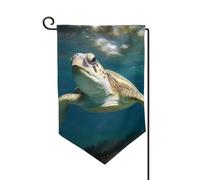 Drapeau de jardin de 30,5 x 45,7 cm, bannière extérieure double face, drapeau de bienvenue saisonnier, décoration extérieure, ferme, tutrle sous-marine pour terrasse, pelouse et décoration de jardin