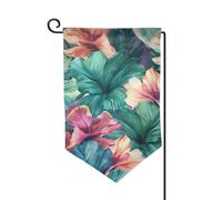 Drapeau de jardin de 30,5 x 45,7 cm, bannière extérieure double face, drapeau de bienvenue saisonnier, drapeau de cour, décoration extérieure, ferme, drapeaux floraux tropicaux pour terrasse, pelouse
