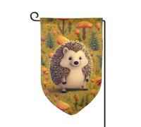 Drapeau de jardin de 30,5 x 45,7 cm, bannière extérieure double face, drapeau de bienvenue saisonnier, drapeau de cour, décoration extérieure, ferme, hérisson pour terrasse, pelouse et décoration de