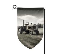 Drapeau de jardin de 30,5 x 45,7 cm, bannière extérieure double face, drapeau de bienvenue saisonnier, drapeau de cour de bienvenue pour extérieur, ferme, tracteur, agriculture, drapeaux tranquilles