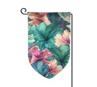 Drapeau de jardin de 30,5 x 45,7 cm, bannière extérieure double face, drapeau de bienvenue saisonnier, drapeau de cour, décoration extérieure, ferme, drapeaux floraux tropicaux pour terrasse, pelouse