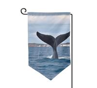 Drapeau de jardin de 30,5 x 45,7 cm, bannière extérieure double face, drapeau de bienvenue saisonnier, drapeau de cour de bienvenue pour extérieur, ferme, queue de baleine, drapeaux pour terrasse