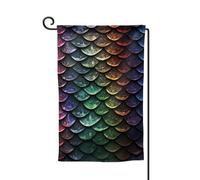 Drapeau de jardin de 30,5 x 45,7 cm, bannière extérieure double face, drapeau de bienvenue saisonnier, drapeau de cour de bienvenue pour extérieur, ferme, drapeau à écailles de dragon pour terrasse