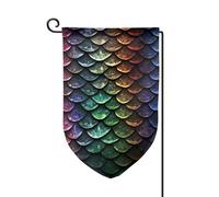 Drapeau de jardin de 30,5 x 45,7 cm, bannière extérieure double face, drapeau de bienvenue saisonnier, drapeau de cour de bienvenue pour extérieur, ferme, drapeau à écailles de dragon pour terrasse