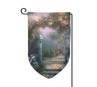 Drapeau de jardin de 30,5 x 45,7 cm, bannière extérieure double face, drapeau de bienvenue saisonnière, décoration extérieure, drapeaux de jardin secrets pour terrasse, pelouse et décoration de jardin