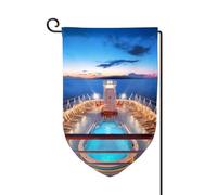 Drapeau de jardin de 30,5 x 45,7 cm, bannière extérieure double face, drapeau de bienvenue saisonnière, décoration extérieure, ferme, piscine, fête, bateau de croisière pour terrasse, pelouse et