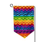 Drapeau de jardin de 30,5 x 45,7 cm, bannière extérieure double face, drapeau de bienvenue saisonnière, décoration extérieure, ferme, gay fierté, drapeaux arc-en-ciel pour terrasse, pelouse et