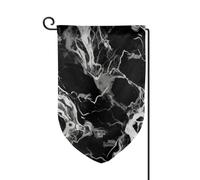 Drapeau de jardin de 30,5 x 45,7 cm, bannière extérieure double face, drapeau de bienvenue saisonnière, décoration extérieure, ferme, drapeaux en marbre noir et blanc pour terrasse, pelouse et