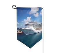 Drapeau de jardin de 30,5 x 45,7 cm, bannière extérieure double face, drapeau de bienvenue saisonnière, décoration extérieure, ferme, navires de croisière, drapeaux pour terrasse, pelouse et