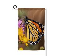 Drapeau de jardin de 30,5 x 45,7 cm, bannière extérieure double face, drapeau de bienvenue saisonnière, décoration extérieure, ferme, monarque, papillon, drapeaux pour terrasse, pelouse et décoration
