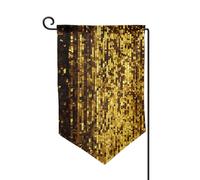Drapeau de jardin de 30,5 x 45,7 cm, bannière extérieure double face, drapeau de bienvenue saisonnière, décoration extérieure, ferme, drapeaux à paillettes dorées pour terrasse, pelouse et décoration