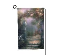 Drapeau de jardin de 30,5 x 45,7 cm, bannière extérieure double face, drapeau de bienvenue saisonnière, décoration extérieure, drapeaux de jardin secrets pour terrasse, pelouse et décoration de jardin