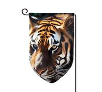 Drapeau de jardin de 30,5 x 45,7 cm, bannière extérieure double face, drapeau de bienvenue saisonnière, décoration extérieure, ferme, animaux sauvages, drapeaux tigre pour terrasse, pelouse et