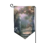 Drapeau de jardin de 30,5 x 45,7 cm, bannière extérieure double face, drapeau de bienvenue saisonnière, décoration extérieure, drapeaux de jardin secrets pour terrasse, pelouse et décoration de jardin