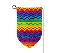 Drapeau de jardin de 30,5 x 45,7 cm, bannière extérieure double face, drapeau de bienvenue saisonnière, décoration extérieure, ferme, gay fierté, drapeaux arc-en-ciel pour terrasse, pelouse et