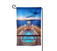 Drapeau de jardin de 30,5 x 45,7 cm, bannière extérieure double face, drapeau de bienvenue saisonnière, décoration extérieure, ferme, piscine, fête, bateau de croisière pour terrasse, pelouse et