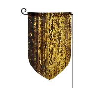 Drapeau de jardin de 30,5 x 45,7 cm, bannière extérieure double face, drapeau de bienvenue saisonnière, décoration extérieure, ferme, drapeaux à paillettes dorées pour terrasse, pelouse et décoration