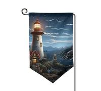 Drapeau de jardin de 30,5 x 45,7 cm, bannière extérieure double face, drapeau de bienvenue saisonnière, décoration extérieure, ferme, Père Noël, phare pour terrasse, pelouse et décoration de jardin