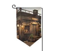 Drapeau de jardin de 30,5 x 45,7 cm, bannière extérieure double face, drapeau de bienvenue saisonnière, décoration extérieure, ferme, drapeaux rustiques en bois pour terrasse, pelouse et décoration de