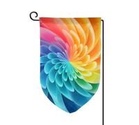 Drapeau de jardin de 30,5 x 45,7 cm, bannière extérieure double face, drapeau de bienvenue saisonnière, décoration extérieure, ferme, drapeaux dynamiques arc-en-ciel pour terrasse, pelouse et