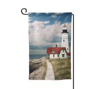 Drapeau de jardin de 30,5 x 45,7 cm, bannière extérieure double face, drapeau de bienvenue saisonnière, décoration extérieure, phare de ferme, drapeaux pour terrasse, pelouse et décoration de jardin