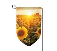 Drapeau de jardin de 30,5 x 45,7 cm, bannière extérieure double face, drapeau de bienvenue saisonnière, décoration extérieure, ferme, tournesol, champs pour terrasse, pelouse et décoration de jardin