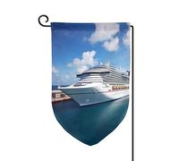 Drapeau de jardin de 30,5 x 45,7 cm, bannière extérieure double face, drapeau de bienvenue saisonnière, décoration extérieure, ferme, navires de croisière, drapeaux pour terrasse, pelouse et
