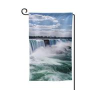 Drapeau de jardin de 30,5 x 45,7 cm, bannière extérieure double face, drapeau de bienvenue saisonnière, décoration extérieure, ferme, drapeaux des chutes du Niagara pour terrasse, pelouse et