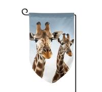 Drapeau de jardin de 30,5 x 45,7 cm, bannière extérieure double face, drapeau de bienvenue saisonnière, décoration extérieure, col de girafe pour terrasse, pelouse et décoration de jardin