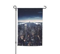 Drapeau de jardin de 30,5 x 45,7 cm, double face pour le printemps et l'été, la ville de New York, petit drapeau saisonnier pour les vacances, décoration extérieure