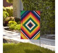 Drapeau de jardin de 71 x 40 cm - Bannière robuste - Drapeau de l'Afrique du Sud - Bannière de cour en polyester 200D - Drapeaux de bienvenue avec 2 œillets - Bannière d'extérieur pour les vacances en