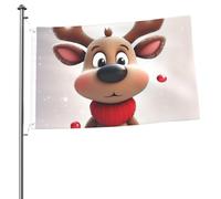 Drapeau de jardin de bienvenue 6 x 0,9 m double face - Drapeaux de Noël mignons pour l'extérieur - Drapeau décoratif pour intérieur et extérieur - Drapeaux de vacances pour toutes les saisons
