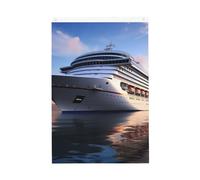 Drapeau de jardin de bienvenue avec motif navires de croisière - 61 x 91 cm - Double face - Ne se décolore pas - Pour maison, cour, porche, pelouse, décoration extérieure