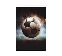 Drapeau de jardin de bienvenue de football - 61 x 91 cm - Ne se décolore pas - Double face - Pour maison, cour, porche, pelouse
