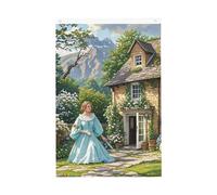 Drapeau de jardin de bienvenue de style campagnard britannique 61 x 91 cm - Ne se décolore pas - Double face - Bannière d'extérieur pour cour, porche, pelouse