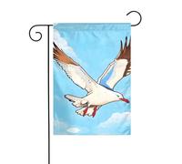Drapeau de jardin de bienvenue pour extérieur de petite cour, 30,5 x 45,7 cm, double face, résistant aux intempéries, mouettes volantes, drapeaux verticaux pour ferme, extérieur, pelouse, terrasse