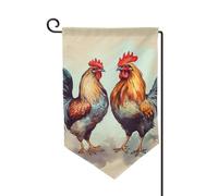 Drapeau de jardin de bienvenue pour extérieur de petite cour, 31,8 x 45,7 cm, double face, résistant aux intempéries, drapeau vertical pour ferme, extérieur, pelouse, terrasse
