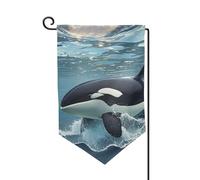 Drapeau de jardin de bienvenue pour extérieur de petite cour, 31,8 x 45,7 cm, double face, résistant aux intempéries, drapeau vertical pour ferme, extérieur, pelouse, terrasse