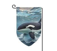 Drapeau de jardin de bienvenue pour extérieur de petite cour, 31,8 x 45,7 cm, double face, résistant aux intempéries, drapeau vertical pour ferme, extérieur, pelouse, terrasse