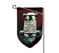 Drapeau de jardin de bienvenue pour extérieur de petite cour, 31,8 x 45,7 cm, double face, résistant aux intempéries, drapeau vertical pour ferme, extérieur, pelouse, terrasse