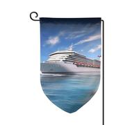 Drapeau de jardin de bienvenue pour extérieur de petite cour, 31,8 x 45,7 cm, double face, résistant aux intempéries, drapeau vertical pour maison, bord de mer, bateau de croisière, drapeau vertical