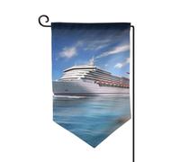 Drapeau de jardin de bienvenue pour extérieur de petite cour, 31,8 x 45,7 cm, double face, résistant aux intempéries, drapeau vertical pour maison, bord de mer, bateau de croisière, drapeau vertical