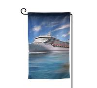 Drapeau de jardin de bienvenue pour extérieur de petite cour, 31,8 x 45,7 cm, double face, résistant aux intempéries, drapeau vertical pour maison, bord de mer, bateau de croisière, drapeau vertical