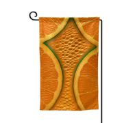 Drapeau de jardin de bienvenue pour extérieur de petite cour, 31,8 x 45,7 cm, double face, résistant aux intempéries, texture orange, drapeau vertical pour ferme, extérieur, pelouse, terrasse