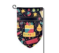 Drapeau de jardin de bienvenue pour extérieur de petite cour, 31,8 x 45,7 cm, double face, résistant aux intempéries, drapeau vertical pour ferme, extérieur, pelouse, terrasse