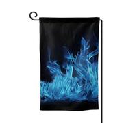 Drapeau de jardin de bienvenue pour extérieur de petite cour, 31,8 x 45,7 cm, double face, résistant aux intempéries, drapeau vertical à flamme bleue pour ferme, extérieur, pelouse, terrasse